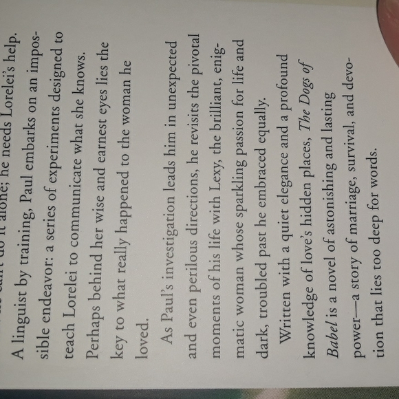 The Dogs Of Babel, a hardcover book written by Carolyn Parkhurst Copyright 2003 - Picture 5 of 9